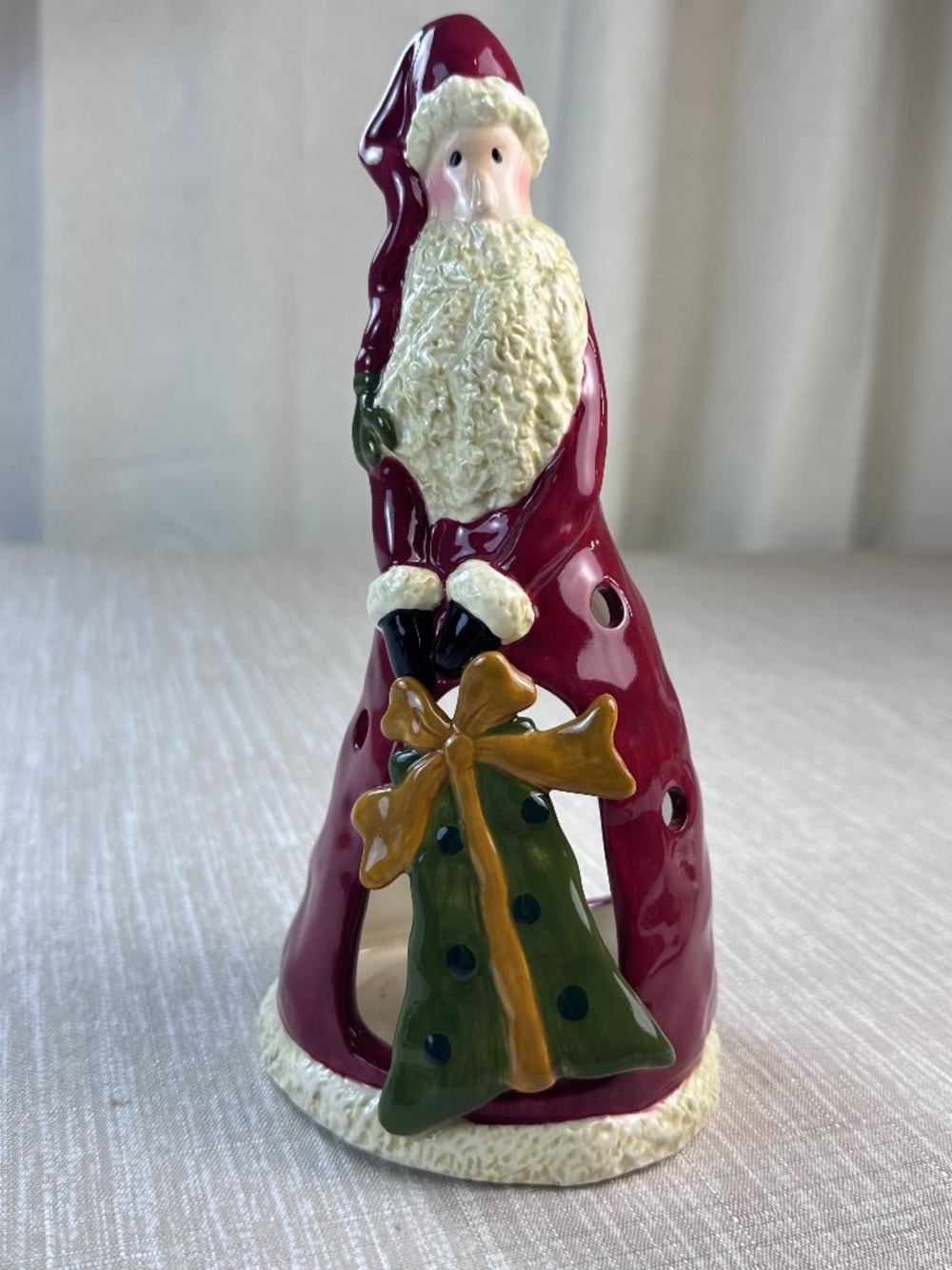Christmas Set: Vintage Santa Tea Light Holder & Robert Stanley Red Truck Pan - Picture 2 of 16